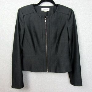 Womens Career Full Zip Blazer Jacket